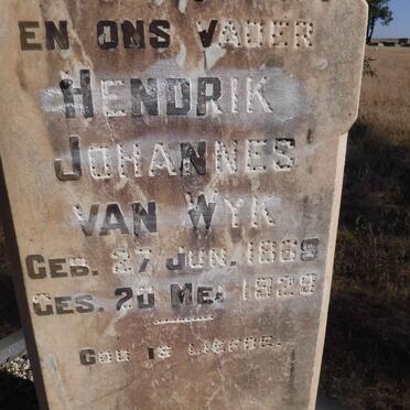 WYK Hendrik Johannes, van 1869-1929