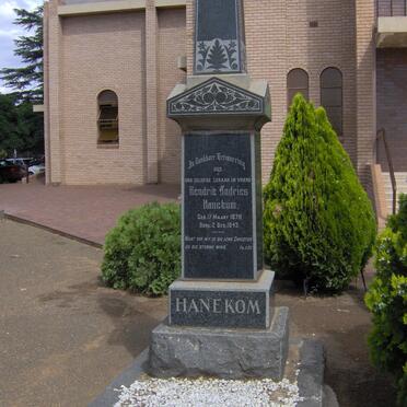 HANEKOM Hendrik Andries 1879-1943