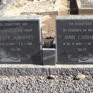 ANDERSON Pieter Johannes 1888-1968 &amp; Annie Catharina 1890-1932