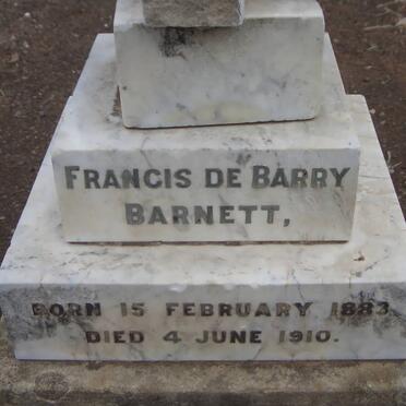 BARNETT Francis De Barry 1883-1910
