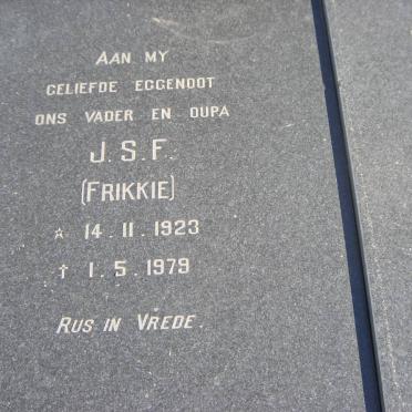 BOTHA J.S.F. 1923-1979