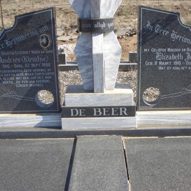 BEER Johannes Andries, de 1916-1988 &amp; Elizabeth Johanna 1918-1993
