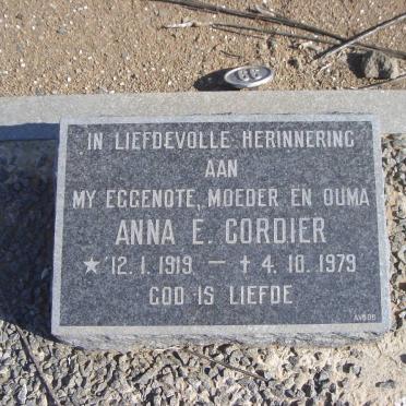 CORDIER Anna E. 1919-1979