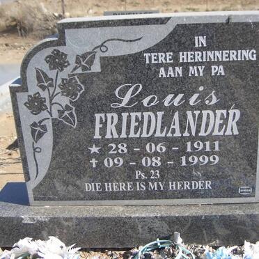 FRIEDLANDER Louis 1911-1999