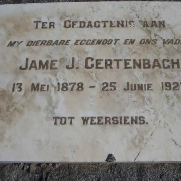GERTENBACH Jame J. 1878-1927