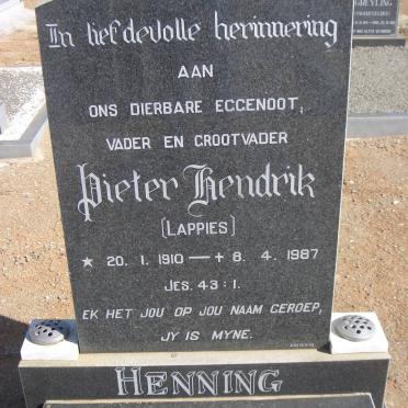 HENNING Pieter Hendrik 1910-1987