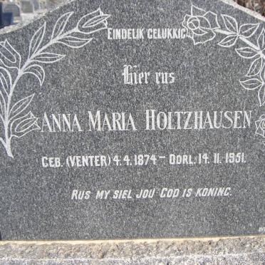 HOLTZHAUSEN Anna Maria nee VENTER 1874-1951