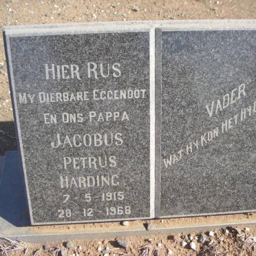 HARDING Jacobus Petrus 1915-1968