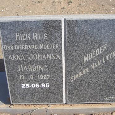 HARDING Anna Johanna 1927-1995