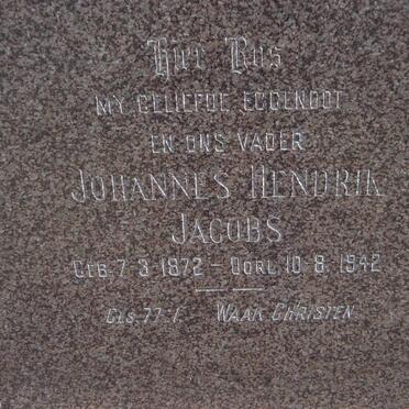 JACOBS Johannes Hendrik 1872-1942