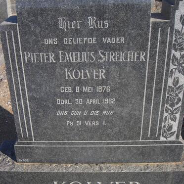 KOLVER Pieter Emelius Streicher 1876-1962
