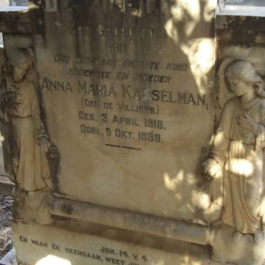 KASSELMAN Anna Maria nee DE VILLIERS 1918-1939