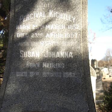 KIGHTLEY Percival 1857-1907 &amp; Susanna Johanna MEIRING -1942
