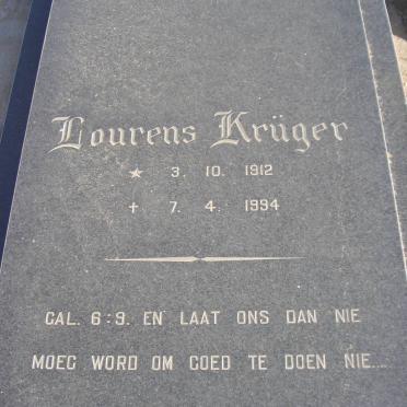 KRÜGER Lourens 1912-1994