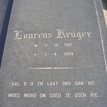KRÜGER Lourens 1912-1994
