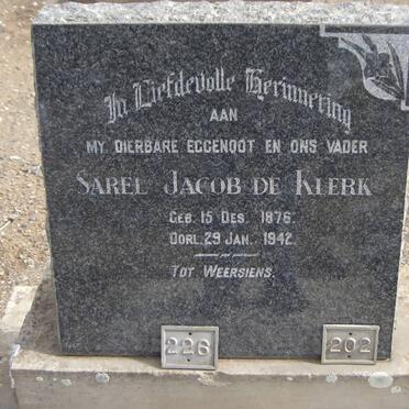 KLERK Sarel Jacob, de 1876-1942