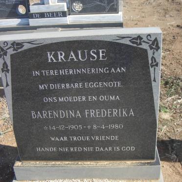 KRAUSE Barendina Frederika 1905-1980