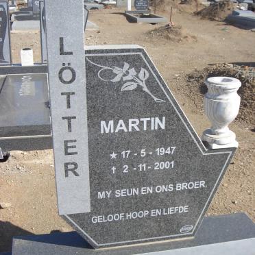 LÖTTER Martin 1947-2001