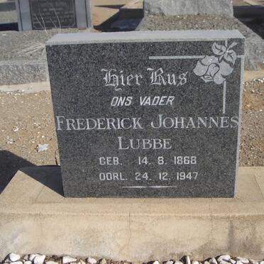 LUBBE Frederick Johannes 1868-1947