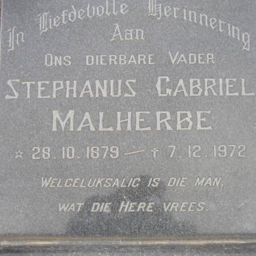 MALHERBE Stephanus Gabriel 1879-1972
