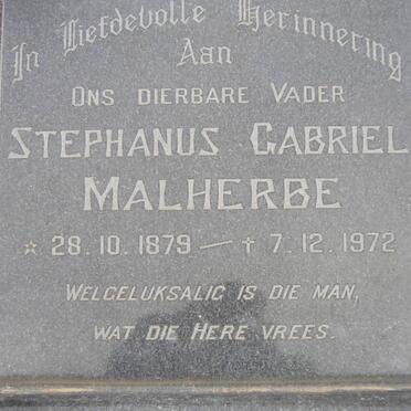 MALHERBE Stephanus Gabriel 1879-1972