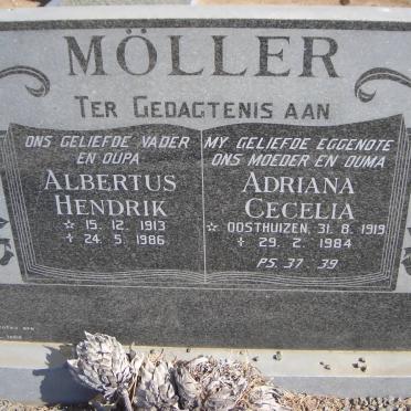 MÖLLER Albertus Hendrik 1913-1986 &amp; Adriana Cecelia OOSTHUIZEN 1919-1984