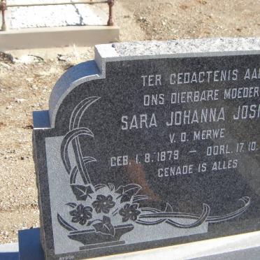 MERWE Sara Johanna Josina, v.d. 1879-1969