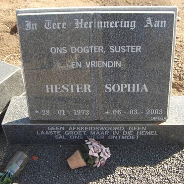 MARAIS Jacobus Johannes 1938-1997 &amp; Helena Jacoba 1947- :: MARAIS Hester Sophia 1972-2003 