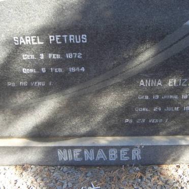 NIENABER Sarel Petrus 1872-1944 &amp; Anna Elizabeth 1878-1969