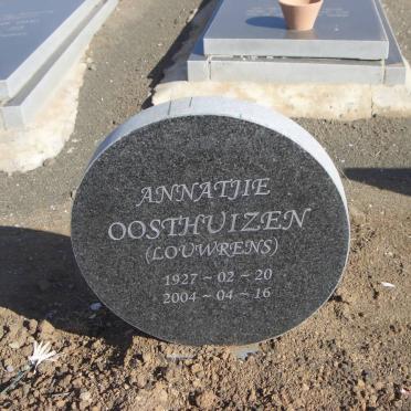 OOSTHUZEN Annatjie nee LOUWRENS 1927-2004