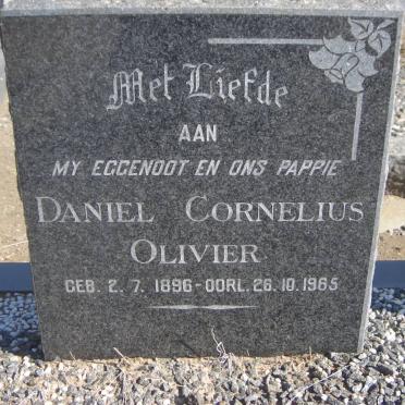 OLIVIER Daniel Cornelius 1896-1965 &amp; Maria Magdalena S.E. HERBST 1901-1973 