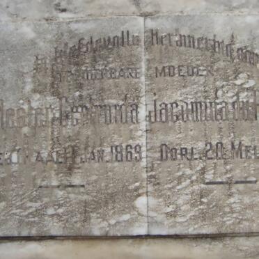 PLESSIS Hester Gertruida Jacomina, du 1869-1942