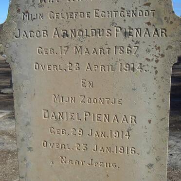 PIENAAR Jacob Arnoldus 1867-1914 :: PIENAAR Daniel 1914-1916