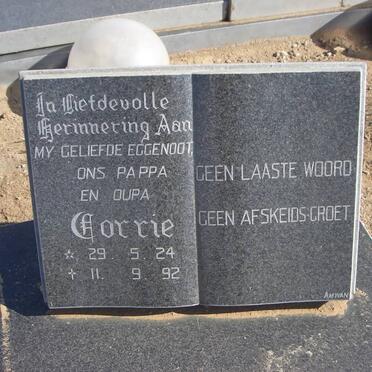 PRINSLOO Corrie 1924-1992 