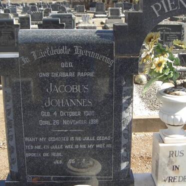 PIENAAR Jacobus Johannes 1908-1986