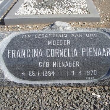 PIENAAR Johannes Petrus 1892-1973 &amp; Francina Cornelia NIENABER 1894-1970 