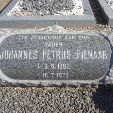 PIENAAR Johannes Petrus 1892-1973