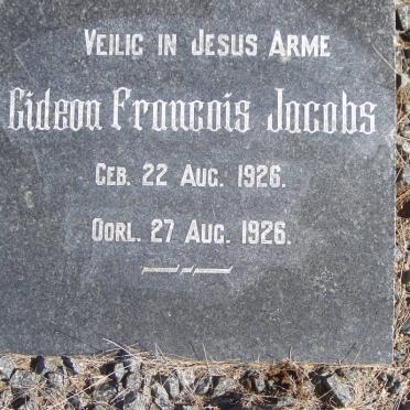 JACOBS Gideon Francois 1926-1926