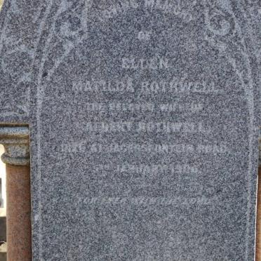 ROTHWELL Ellen Matilda -1900