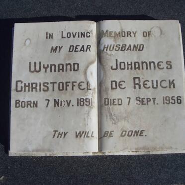 REUCK Wynand Johannes Christoffel, de 1891-1956