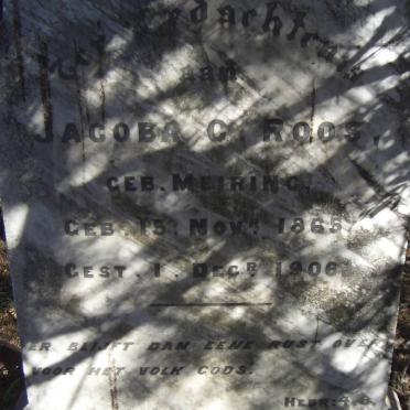 ROOS Jacoba C. nee MEIRING 1865-1906