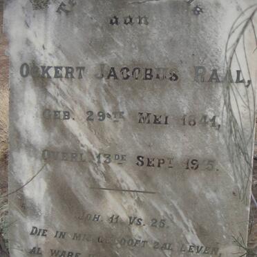 RAAL Ockert Jacobus 1841-1915