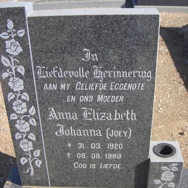 ROUX Anna Elizabeth Johanna, le 1920-1988