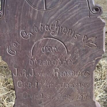 RENSBURG J.A.J., van 1885-1904