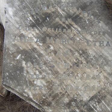 RAAL Anna Margaretha nee STRAUSS 1848-1920