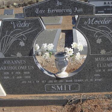 SMIT Johannes Bartholomeus 1909-1990 &amp; Margaretha Elizabeth 1911-