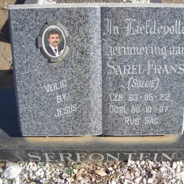 SERFONTEIN Sarel Frans 1963-1989