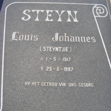 STEYN Louis Johannes 1917-1997