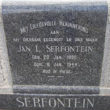 SERFONTEIN Jan L. 1880-1944