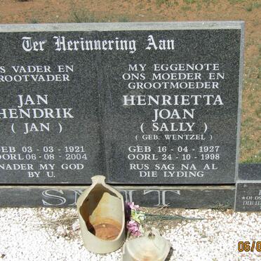 SMIT Jan Hendrik 1921-2004 &amp; Henrietta Joan WENTZEL 1927-1998 :: SMIT Pietie 1933-2010